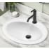 Kraus Elavo Series KCT101 - 22 Inch Oval Porcelain Top Mount Bathroom Sink