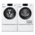 Miele MIWADREWCS9603 - Side by Side on Pedestals with Washer &amp; Dryer with Front Load Washer &amp; Heat Pump Dryer in White
