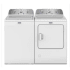 Maytag MGWADRESW4200 - Side-by-Side Washer &amp; Dryer Set with Top Load Washer and Electric Dryer in White