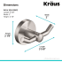 Kraus CKEA188BN - Dimension Robe and Towel Double Hook