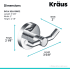 Kraus CKEA188CH - Dimension Robe and Towel Double Hook
