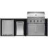 Haven Outdoor HCOY96REFBBR - 8 Foot Outdoor Kitchen Island