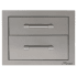 Alfresco AXE2DRSC - 17 Inch Two-Tier Stainless Steel Storage Drawers