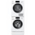 Miele MIWADREWCS2805 - Stacking Kit with Pull out Tray Front Load Washer and Heat Pump Dryer Set in White