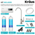 Kraus FS1000FF102SFS - 2-Stage Under-Sink Filtration System with Allyn™ Single Handle Drinking Water Filter Faucet in Spot-Free Stainless Steel Kit Included
