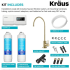 Kraus FS1000FF100BB - 2-Stage Under-Sink Filtration System with Single Handle Drinking Water Filter Faucet in Brushed Brass Kit Included