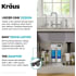 Kraus FS1000FF102BG - 2-Stage Under-Sink Filtration System with Allyn™ Single Handle Drinking Water Filter Faucet Feature
