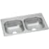 Elkay Dayton Elite Collection DSE233190 - 33 Inch Drop-In Double Bowl Stainless Steel Sink No Faucet Hole