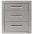 Alfresco AXE3DRSC - 17 Inch Three-Tier Heavy-Duty Stainless Steel Storage Drawers