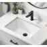 Kraus Elavo Series KCU244 - 20 Inch Porcelain Ceramic Undermount Bathroom Sink