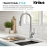 Kraus KPF4104CH - 2 Function Single Handle Pull Down Kitchen Faucet