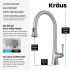 Kraus KPF4104CH - 2 Function Single Handle Pull Down Kitchen Faucet