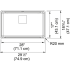 Franke Pescara Series PTX11028 - 29 Inch Stainless Steel Undermount Kitchen Sink