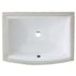 Nantucket Sinks Great Point Collection UM2016CW - 19 Inch Undermount Ceramic Bathroom Sink