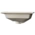 Nantucket Sinks Great Point Collection UM2016CW - 19 Inch Undermount Ceramic Bathroom Sink