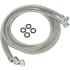 GE WX14X10011 - 6 Ft. Polymer Coated Stainless Steel Washer Hoses with 90 ̊ Elbow