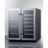 Summit SWBV3071 - Dual zone design - Two independent zones allow you to set colder temperatures for beverages and warmer temperatures for storing wine.