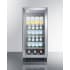 Summit SCR1536BG - Slide-out chrome shelves offer attractive and convenient storage options for beverages.