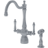 Franke Farmhouse Series FFS480 - Double Handle with Side Spray Kitchen Faucet with 1.75 GPM Flow Rate