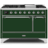 Ilve Majestic II Collection UM12FDQNS3EGC - Freestanding Dual Fuel Range Black