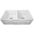Nantucket Sinks Vineyard Collection FCFS3318DGRAPES - 33 Inch Double Bowl Farmhouse Sink