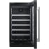 Summit Classic Collection CL18WCLHD - 18 Inch Undercounter Wine Cellar 5 Stainless Steel Trimmed Wooden Shelves (Image Shown with Right Hinge)