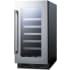 Summit Classic Collection CL18WC - 18 Inch Undercounter Wine Cellar Seamless Stainless Steel Trim