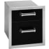 Fire Magic Echelon Collection 53802BSC - 14-Inch Black Double Access Drawer With Soft Close