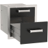 Fire Magic Echelon Collection 53802BSC - 14-Inch Black Double Access Drawer With Soft Close