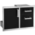 Fire Magic Echelon Collection 53810BSC - 30-Inch Black Access Door &amp; Double Drawer Combo With Soft Close