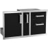 Fire Magic Echelon Collection 53816BSC - 36-Inch Black Access Door With Platter Storage And Double Drawer With Soft Close
