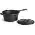 Napoleon 56051PK4 - Cast Iron Sauce Pan with Lid (Pack of 4) in Opened View