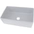 Nantucket Sinks Vineyard Collection FCFS3320SWWAVES - 33 Inch Single Bowl Farmhouse Fireclay Sink with Solid Fireclay Construction