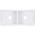 Nantucket Sinks Cape Collection Hyannis HYANNIS39DBL - 39 1/2 Inch Double Bowl Farmhouse Apron Sink with 9 Inch Bowl Depth