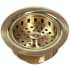 Nantucket Sinks 35KDULB - 3.5 Inch Unlacquered Brass Kitchen Drain