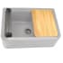 Nantucket Sinks PR3020APSG - 30 Inch Reversible Granite Composite Apron Sink with Accessories