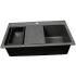 Nantucket Sinks PR3322PSBL - 33 Inch Dualmount Granite Composite Prep-Station Kitchen Sink