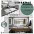 Nantucket Sinks NSGSTR36 - GlacierStone Bathroom Sink Versatile Installation