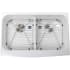 Nantucket Sinks NSGSEZA32D - Double Bowl Retrofit Farmhouse Apron Sink with Sink Grid