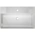 Nantucket Sinks NSNPCS28W - 28 Inch White Fireclay Rectangular Wall Mount Bathroom Sink