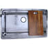 Nantucket Sinks Brightwork Home Collection KSSHPS3220 - 32 Inch Undermount Single Bowl Kitchen Sink with Cutting Board