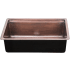 Nantucket Sinks Brightwork Home Collection KCHPS3220 - 32 Inch Dual Mount Single Bowl Prepstation Kitchen Sink with Lacquered Antique Copper Finish