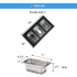 Nantucket Sinks PS20BREC3 - Rectangular Board with 3 Rectangular Bins