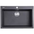 Nantucket Sinks PR2720DMBL - 27 Inch Dualmount Granite Composite Kitchen Sink with 7 7/8 Inch Bowl Depth