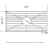 Nantucket Sinks BGYM36 - Stainless Steel Bottom Grid - Dimension