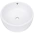 Nantucket Sinks Brant Point Collection NSV213 - 16 1/2 Inch Round Vessel Bathroom Sink with Drain Opening