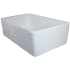 Nantucket Sinks Vineyard Collection FCFS3320SWWAVES - 33 Inch Single Bowl Farmhouse Fireclay Sink with Solid Fireclay Construction