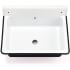 Nantucket Sinks Anchor Collection NSACBS20OFBLKW - 20 Inch Wallmount Bucket Sink with 6 1/4 Inch Bowl Depth