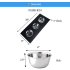 Nantucket Sinks PS20BRD3 - Rectangular Board with 3 Round Bowls
