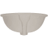 Nantucket Sinks Regatta Collection RC78340GRD - Anzio Italian Fireclay Vanity Sink Bottom View